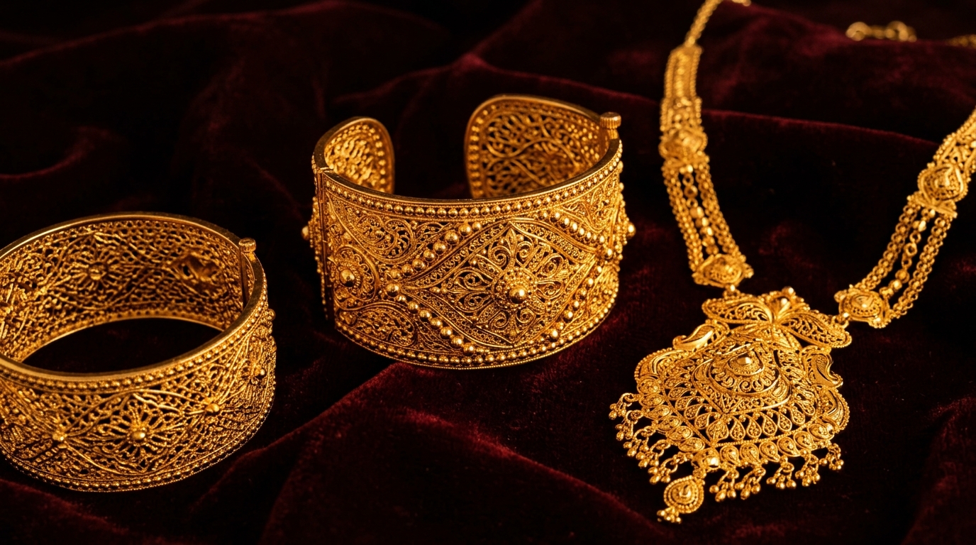 Middle Eastern & Dubai-Style 21K, 22K, 18K Gold Jewelry in Calgary