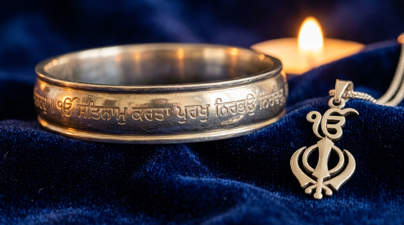 Silver Kada & Ek Onkar Jewellery for Guru Nanak Jayanti — Calgary