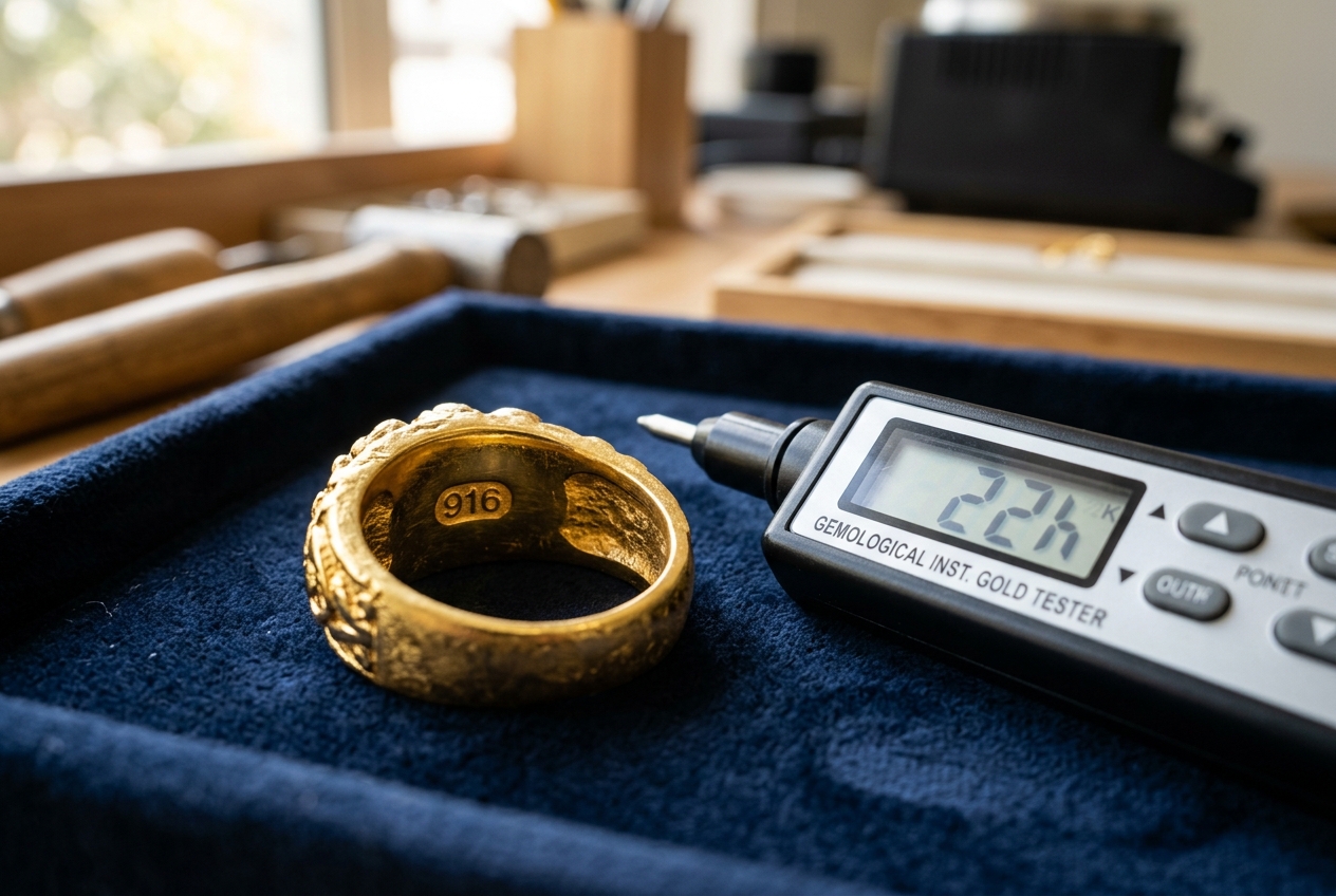 How to Tell Real 22K Gold from Fake